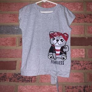 Justice “Fearless” tee. Size 6/7